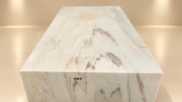 Cream Marble Slab Display 701