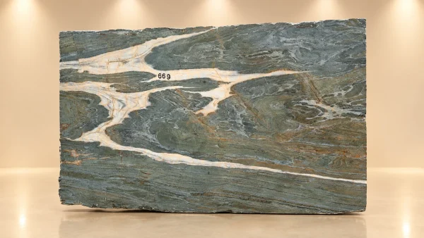 Green Marble Slab Display
