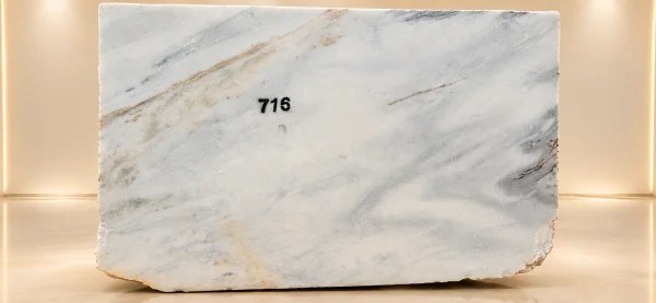 Marble Slab 716 in a Warm Showroom