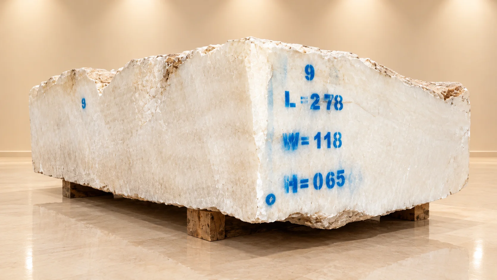 Marble Stone Block in Showroom